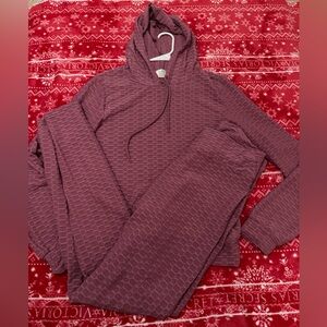 Women’s Textured Hoodie Sweater and Leggings Set